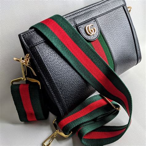 green and red strap gucci bag|gucci bag strap only.